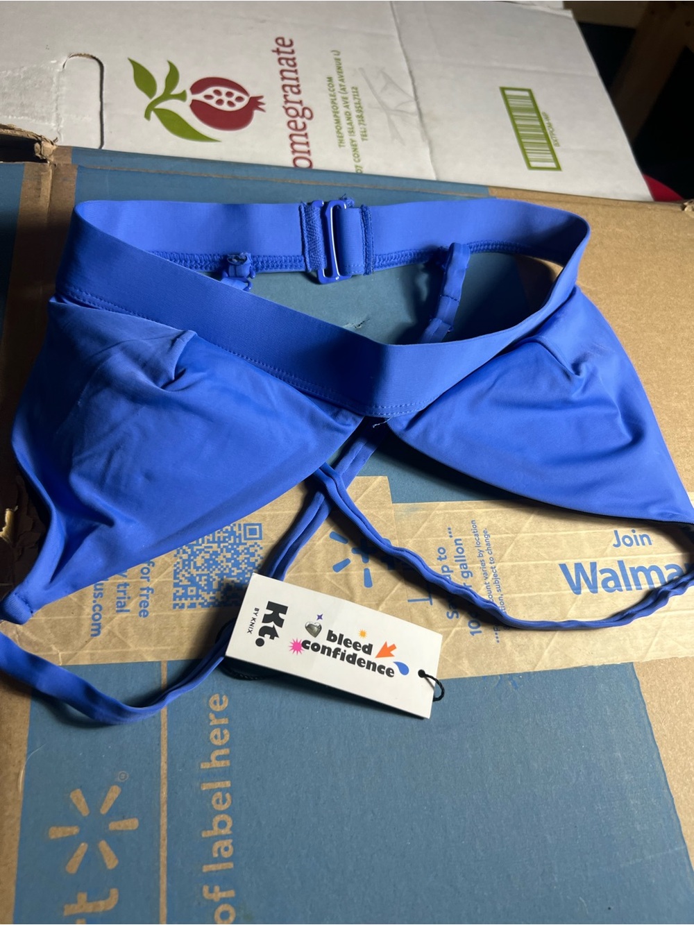 knix Bright Blue Women's Bikini Top